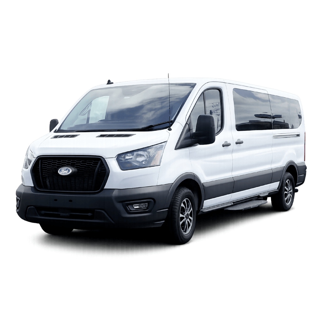 Van de pasajeros para transporte grupal y eventos especiales en Puerto Rico.